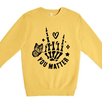 Dear Person Behind Me You Matter Tal Health (2 Sided) Cute Gift Premium Crewneck Sweatshirt