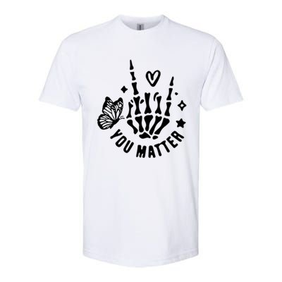 Dear Person Behind Me You Matter Tal Health (2 Sided) Cute Gift Softstyle CVC T-Shirt