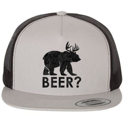 Deer Plus Bear Equals Beer Funny Vintage Gift Flat Bill Trucker Hat