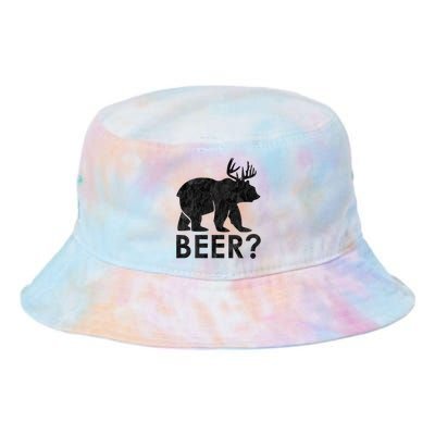 Deer Plus Bear Equals Beer Funny Vintage Gift Tie Dye Newport Bucket Hat