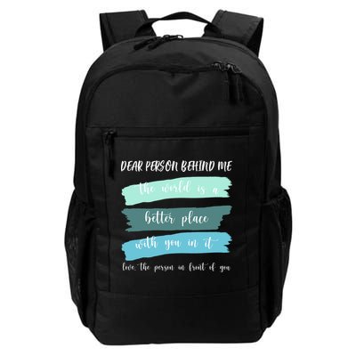 Dear Person Behind Me Mental Health Awareness Backpack