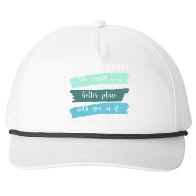 Dear Person Behind Me Mental Health Awareness Snapback Five-Panel Rope Hat