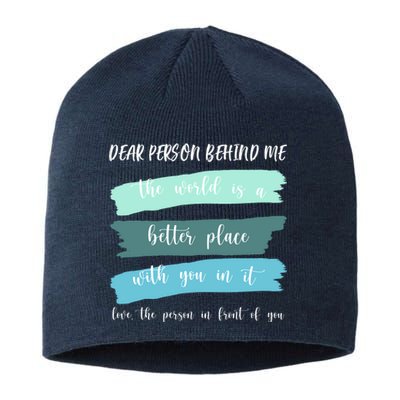 Dear Person Behind Me Mental Health Awareness Sustainable Beanie