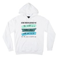 Dear Person Behind Me Mental Health Awareness Hoodie