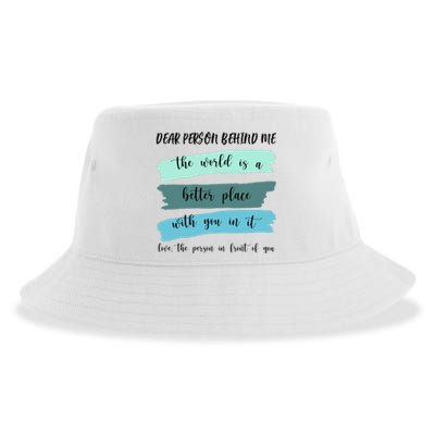 Dear Person Behind Me Mental Health Awareness Sustainable Bucket Hat