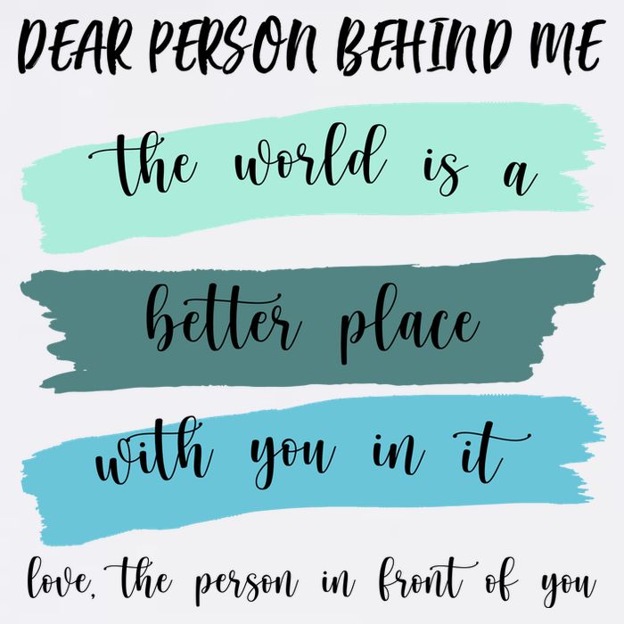 Dear Person Behind Me Mental Health Awareness Adult Drive Performance Visor