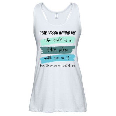 Dear Person Behind Me Mental Health Awareness Ladies Essential Flowy Tank