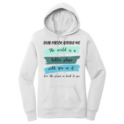 Dear Person Behind Me Mental Health Awareness Women's Pullover Hoodie