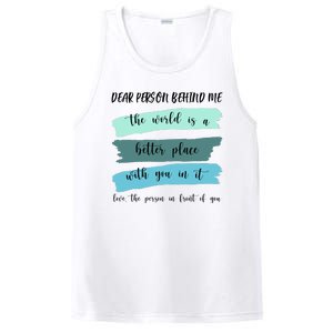 Dear Person Behind Me Mental Health Awareness PosiCharge Competitor Tank