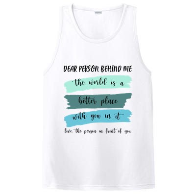 Dear Person Behind Me Mental Health Awareness PosiCharge Competitor Tank