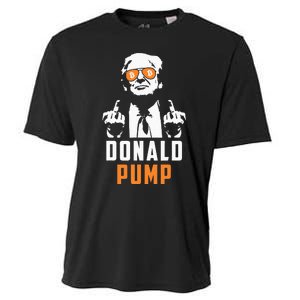 Donald Pump Bitcoin Funny Trump 2024 Crypto American Flag Cooling Performance Crew T-Shirt