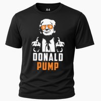 Donald Pump Bitcoin Funny Trump 2024 Crypto American Flag Cooling Performance Crew T-Shirt