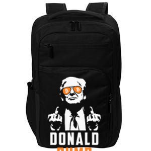 Donald Pump Bitcoin Funny Trump 2024 Crypto American Flag Impact Tech Backpack