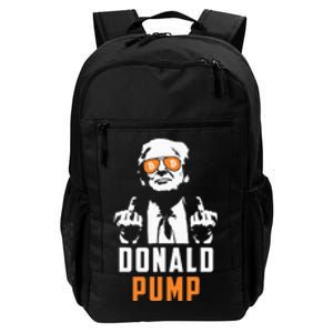 Donald Pump Bitcoin Funny Trump 2024 Crypto American Flag Daily Commute Backpack