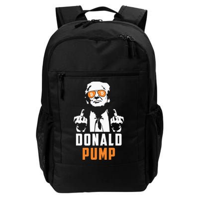 Donald Pump Bitcoin Funny Trump 2024 Crypto American Flag Backpack
