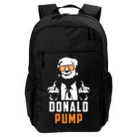 Donald Pump Bitcoin Funny Trump 2024 Crypto American Flag Daily Commute Backpack