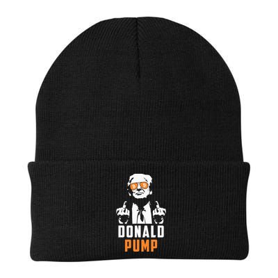 Donald Pump Bitcoin Funny Trump 2024 Crypto American Flag Beanie