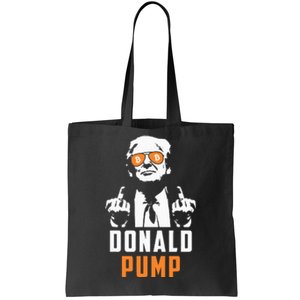 Donald Pump Bitcoin Funny Trump 2024 Crypto American Flag Tote Bag