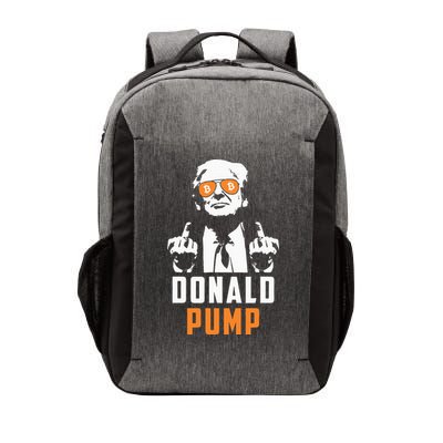 Donald Pump Bitcoin Funny Trump 2024 Crypto American Flag Vector Backpack