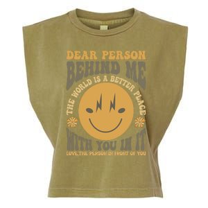 Dear Person Behind Me Garment-Dyed Women's Muscle Tee