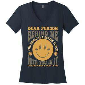 Dear Person Behind Me Women's V-Neck T-Shirt