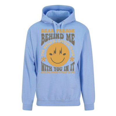 Dear Person Behind Me Unisex Surf Hoodie