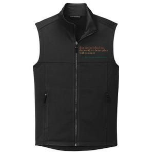 Dear Person Behind Me The World Is A Better Place Love Gift Collective Smooth Fleece Vest