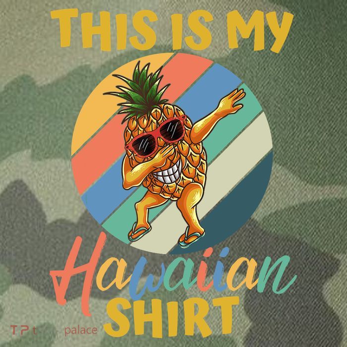 Dabbing Pineapple Boy Girl This Is My Hawaiian Legacy Tie Dye Trucker Hat