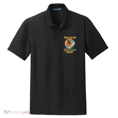 Dabbing Pineapple Boy Girl This Is My Hawaiian Dry Zone Grid Polo
