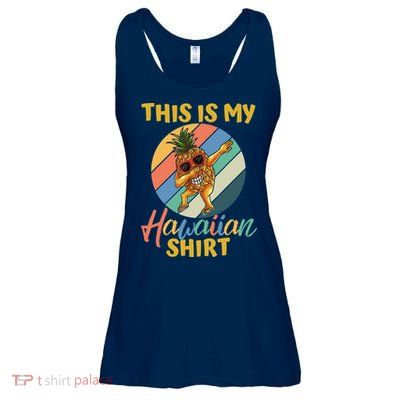 Dabbing Pineapple Boy Girl This Is My Hawaiian Ladies Essential Flowy Tank