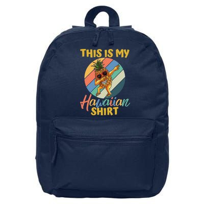 Dabbing Pineapple Boy Girl This Is My Hawaiian 16 in Basic Backpack