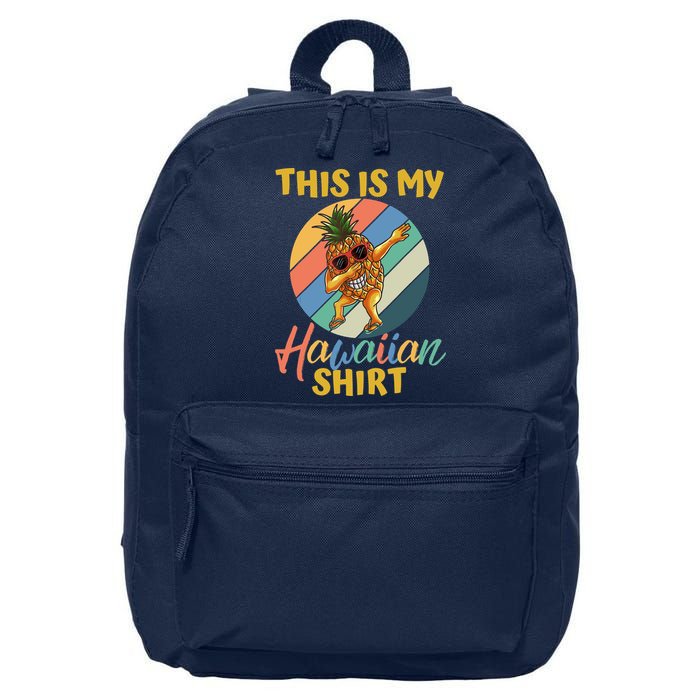 Dabbing Pineapple Boy Girl This Is My Hawaiian 16 in Basic Backpack