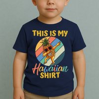 Dabbing Pineapple Boy Girl This Is My Hawaiian Toddler T-Shirt