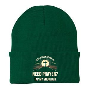 Dear Person Behind Me Need Prayer Tap My Shoulder Knit Cap Winter Beanie