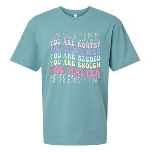 Dear Person Behind Me You Are Amazing Beautiful And Enough Sueded Cloud Jersey T-Shirt