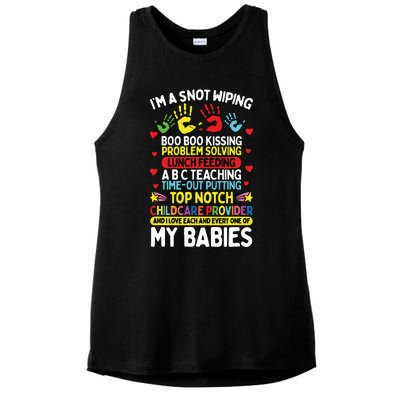 Daycare Provider Boo Boo Kissing Care Childcare Teacher Ladies PosiCharge Tri-Blend Wicking Tank