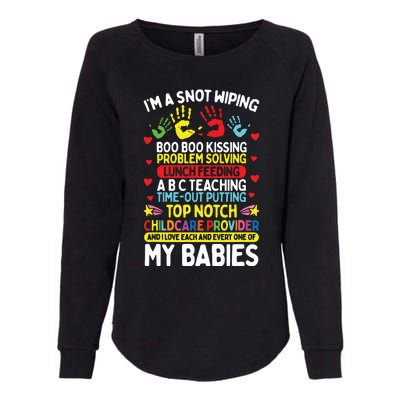 Daycare Provider Boo Boo Kissing Care Childcare Teacher Womens California Wash Sweatshirt