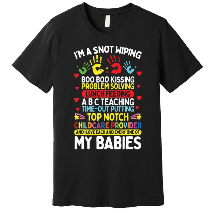 Daycare Provider Boo Boo Kissing Care Childcare Teacher Premium T-Shirt