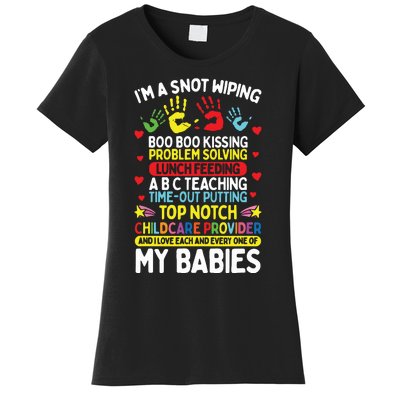 Daycare Provider Boo Boo Kissing Care Childcare Teacher Women's T-Shirt