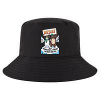 DEAR PENGUINS BEARS WE HATE HIM TOO NO TARIFFS RESIST Cool Comfort Performance Bucket Hat