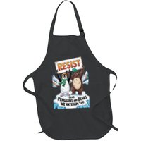 DEAR PENGUINS BEARS WE HATE HIM TOO NO TARIFFS RESIST Apron