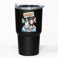 DEAR PENGUINS BEARS WE HATE HIM TOO NO TARIFFS RESIST Tumbler