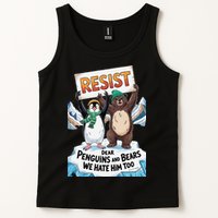 DEAR PENGUINS BEARS WE HATE HIM TOO NO TARIFFS RESIST Tank Top
