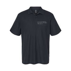 Dear Person Behind Me The World Is A Better Place With You Softstyle Adult Sport Polo