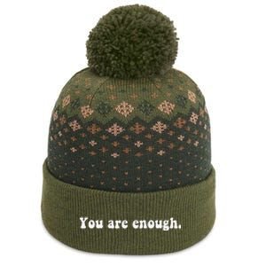 Dear Person Behind Me You Are Enough Love Awareness Peace The Baniff Cuffed Pom Beanie