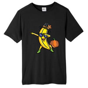 Dabbing Pilgrim Banana Thanksgiving Cute Gift Tall Fusion ChromaSoft Performance T-Shirt