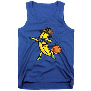 Dabbing Pilgrim Banana Thanksgiving Cute Gift Tank Top