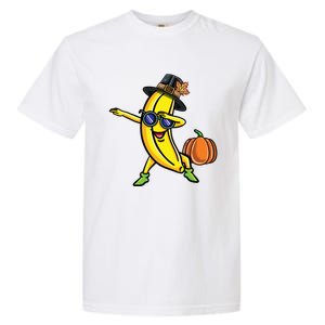 Dabbing Pilgrim Banana Thanksgiving Cute Gift Garment-Dyed Heavyweight T-Shirt