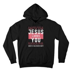 Dear Person Behind Me I Hope You Know Jesus Loves Hoodie