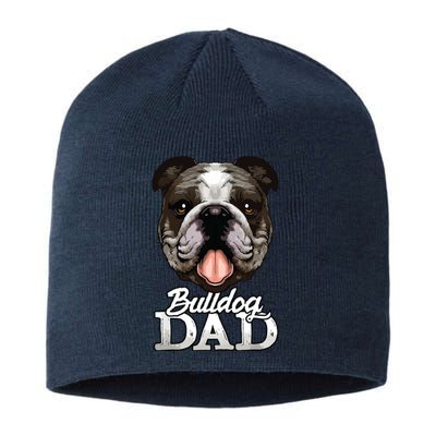 Dog Papa Bulldog Dad Gifts English Bulldog Gifts Sustainable Beanie